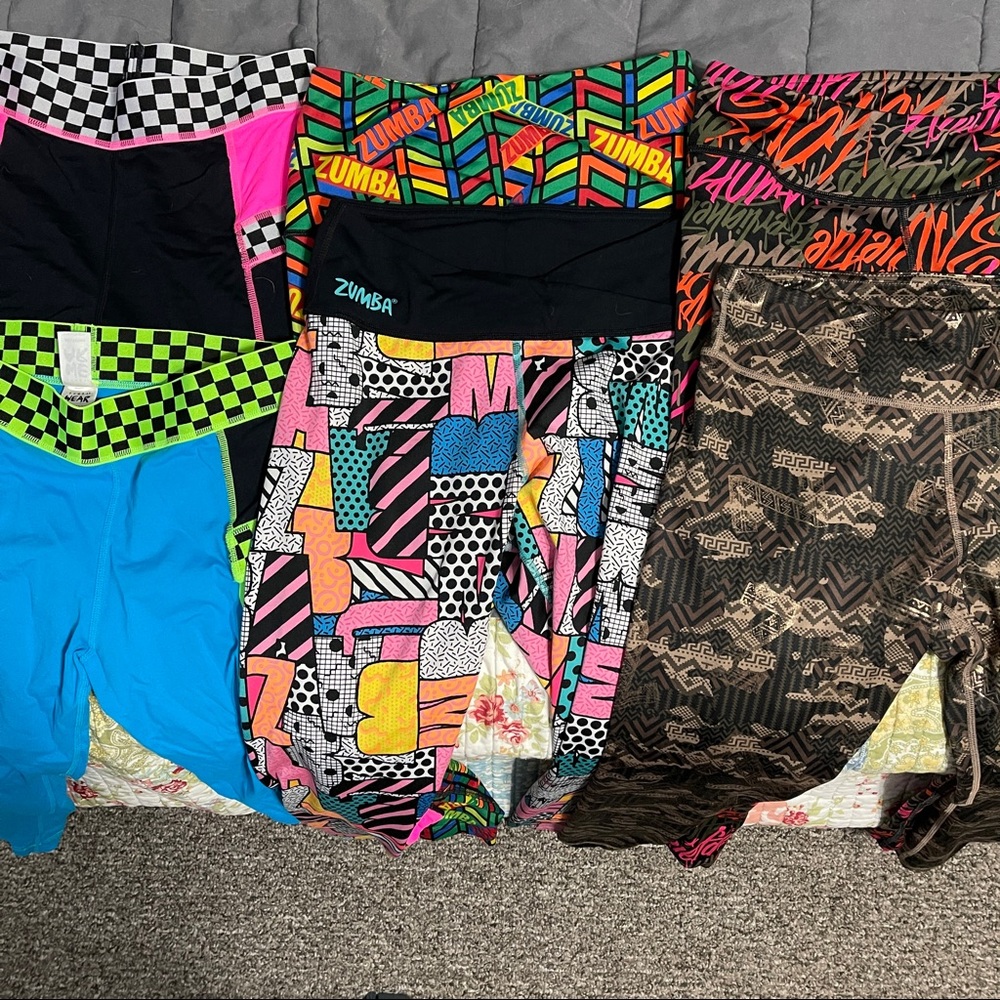 Zumba Wear Leggings Bundle - Fun Prints Size Marvelous